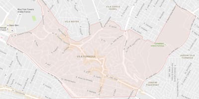 地图的维拉Formosa São Paulo