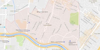 地图的维拉Guilherme São Paulo
