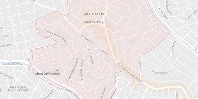 地图的维拉Matilde São Paulo