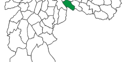 地图的维拉Prudente区