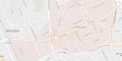 地图的维拉Prudente São Paulo