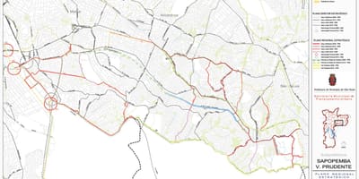 地图的维拉Prudente São Paulo-道路