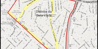 地图Bela Vista São Paulo